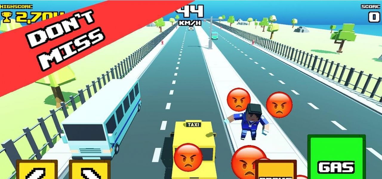 Crazy Road Taxi Madness截图3