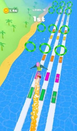 蹦床赛跑游戏官方下载（Jumping Estafette）图片1