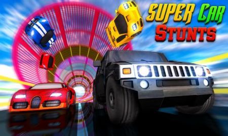 超级汽车特技巨型坡道游戏安卓官方版（Super Car Stunts）图片1